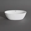 Obraz 1/4 - OVAL voľne stojaca vaňa, biela, 155x80x58 cm