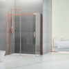 Obraz 4/4 -Milano Duo Rose Gold kabina prysznicowa 80x120, 195cm, 8mm