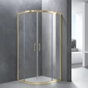 Obraz 1/7 -Murcia Gold półokrągła kabina prysznicowa 80x80, 190cm, 6mm NANO