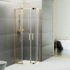 Obraz % s -Murcia Gold zakřivená sprchová kabina 80x80, 190cm, 6mm NANO