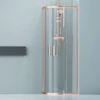 Kép 5/7 - Murcia Rose Gold íves zuhanykabin 80x80, 190cm, 6mm NANO