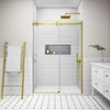Obraz 1/4 -Milano Gold drzwi prysznicowe przesuwne, 120x195cm, 8mm