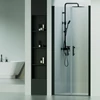 Obraz % s -Westy 80,90,100 Black dvoukřídlové sprchové dveře, 195cm, 6mm