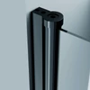 Obraz 2/4 -Westy Black 80,90,100 drzwi prysznicowe dwuskrzydłowe otwierane, 195cm, 6mm
