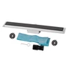 Obraz % s -Granada sprchový žlab s černým sklem, 60 cm