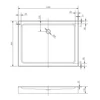 Obraz % s -Almagro 90x120x13,5 cm Obdélníková akrylátová sprchová vanička se sifonem