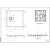 Obraz % s -Cagliari White 80x80x2,6 cm Čtvercová SMC sprchová vanička se sifonem