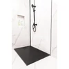 Kép 8/12 - Cagliari Black 80x100x2,6 cm szögletes, SMC zuhanytálca szifonnal