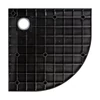 Obraz 5/11 - Cagliari Black 80x80x2,6 cm Kruhová, SMC sprchová vanička, so sifonom