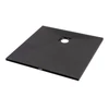 Obraz % s -Cagliari Black 80x80x2,6 cm Čtvercová SMC sprchová vanička se sifonem