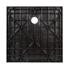 Obraz % s -Cagliari Black 80x80x2,6 cm Čtvercová SMC sprchová vanička se sifonem