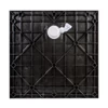 Obraz % s -Cagliari Black 80x80x2,6 cm Čtvercová SMC sprchová vanička se sifonem