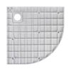 Obraz % s -Cagliari White 80x80x2,6 cm Oblouková SMC sprchová vanička se sifonem