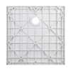 Obraz % s -Cagliari White 80x80x2,6 cm Čtvercová SMC sprchová vanička se sifonem