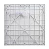 Obraz % s -Cagliari White 80x80x2,6 cm Čtvercová SMC sprchová vanička se sifonem