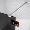 Obraz 2/5 -Walk-in Chrome ścianka prysznicowa, z przydymionym szkłem 80, 200cm, 8mm