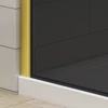 Obraz % s -Walk-in Gold sprchová stěna, s kouřovým sklem 80, 200cm, 8mm