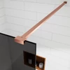 Obraz 2/5 -Walk-in Rose Gold ścianka prysznicowa, z przydymionym szkłem 80, 200cm, 8mm