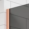 Obraz 3/5 -Walk-in Rose Gold ścianka prysznicowa, z przydymionym szkłem 80, 200cm, 8mm