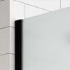 Obraz % s -Walk-in Black sprchová stěna, s matným, pískovaným sklem 50, 200cm, 8mm