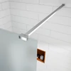 Obraz 2/5 -Walk-in Chrome ścianka prysznicowa, ze szkłem matowym, trawionym kwasem 50, 200cm, 8mm
