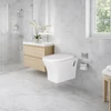 Obraz % s -OSLO || WC mísa s hlubokým splachováním a slim WC sedátkem, keramika, bílá