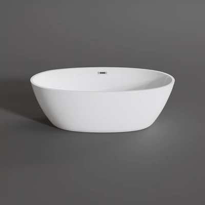 OVAL volně stojící vana, bílá 155x80x58 cm
