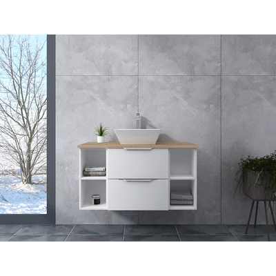 Rennes White Szafka łazienkowa z umywalką 100 cm