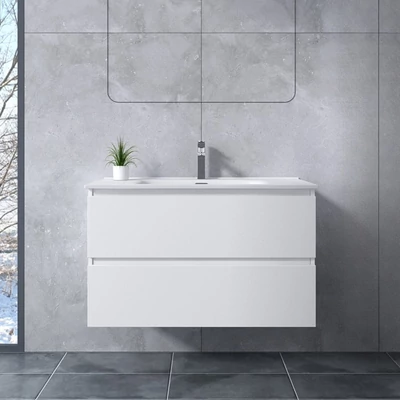 Catania White Szafka łazienkowa z umywalką 60cm