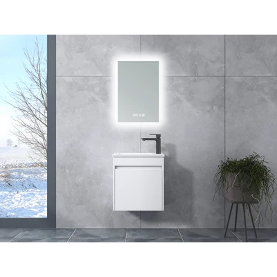 Zamora White Koupelnová skříňka s umyvadlem a se zrcadlem, LED