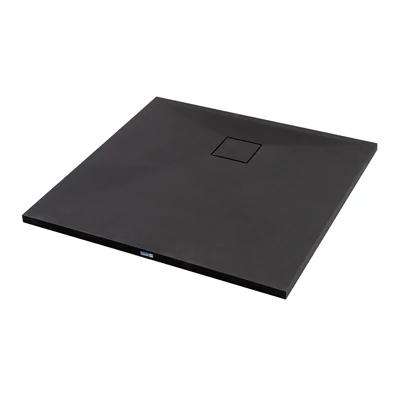 Cagliari Black 80x80x2,6 cm Čtvercová SMC sprchová vanička se sifonem