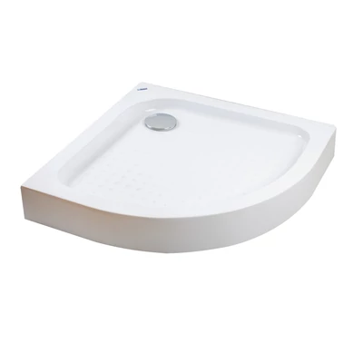 Almagro 80x80x13,5 cm Półokrągły brodzik akrylowy z syfonem