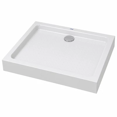 Almagro 80x120x13,5 cm Obdélníková akrylátová sprchová vanička se sifonem