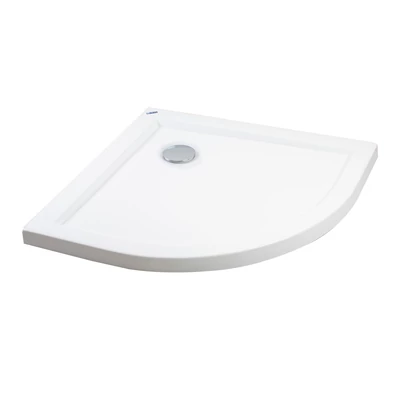 Coria 80x80x5 cm Oblouková akrylátová sprchová vanička se sifonem