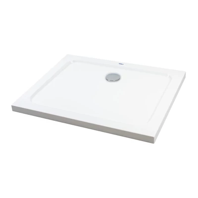 Coria 80x120x5 cm Obdélníková akrylátová sprchová vanička se sifonem