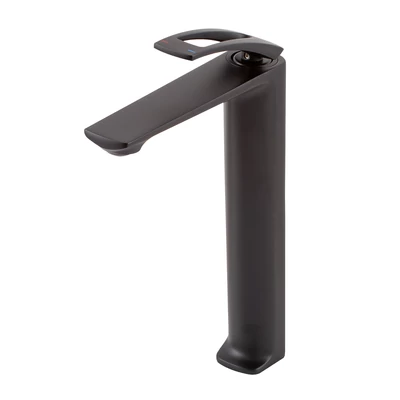 Cannes Black Podwyższona bateria umywalkowa