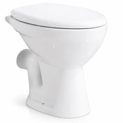 CORI || WC mísa s hlubokým splachováním, keramika, bílá, se zadním odpadem