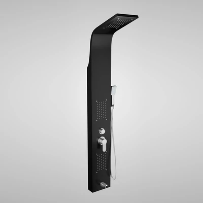 Merin BLACK Sprchový panel, z nerezové oceli