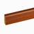 W-STEP soklová lišta k laminátové podlaze, jasanový dekor, 2400x60x15 mm