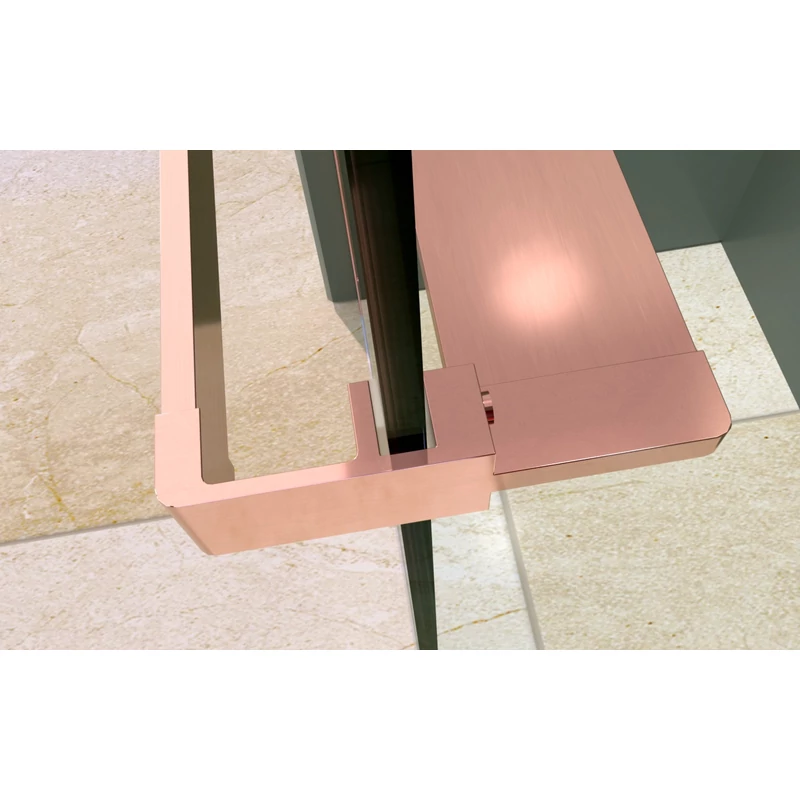 Rochelle Rose Gold ręcznik i mydelniczka 140 cm