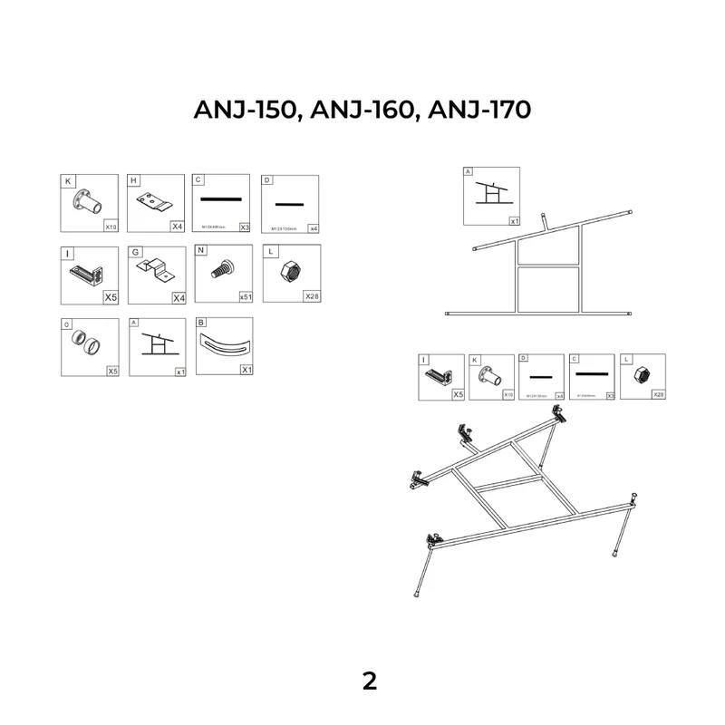 Nizza wanna asymetryczna prawa 150x100 cm