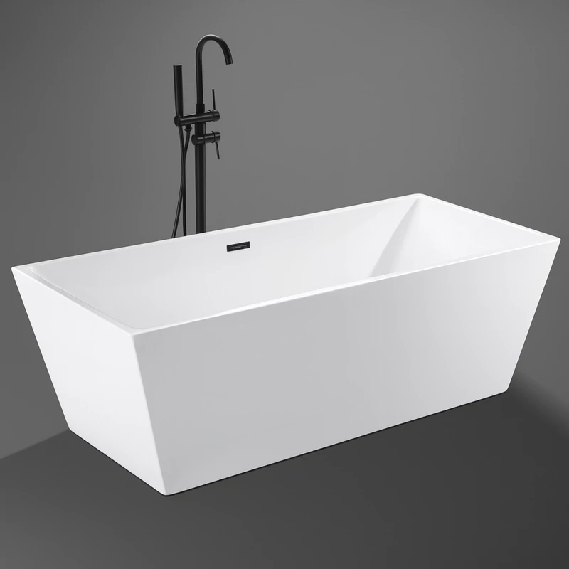 CUBE wanna wolnostojąca, biała, 170x75x58 cm