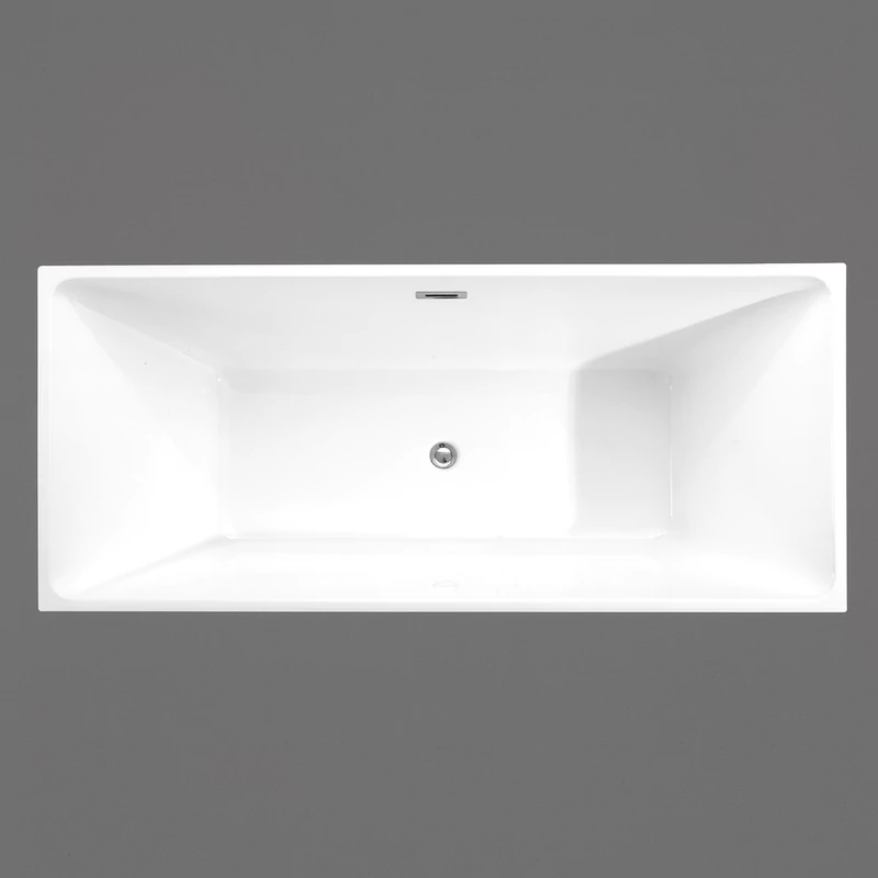 CUBE voľne stojaca vaňa, biela, 170x75x58 cm