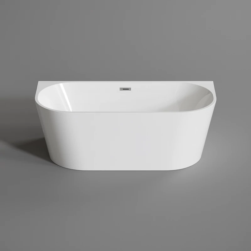 LANA wanna półwolnostojąca, przyścienna, biała, 160x80x58 cm