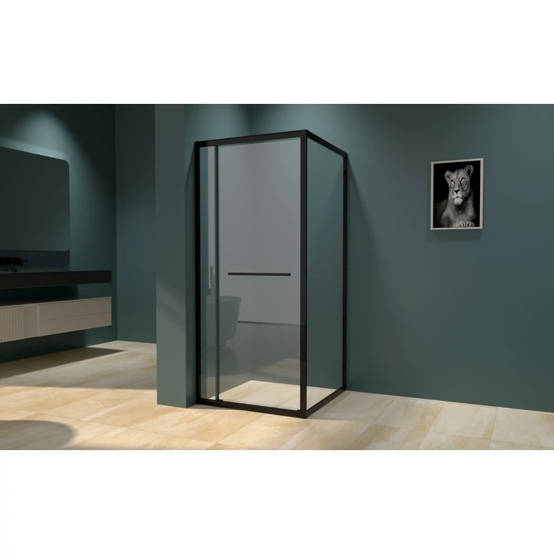 Firenze kabina prysznicowa Black 6mm 70cm