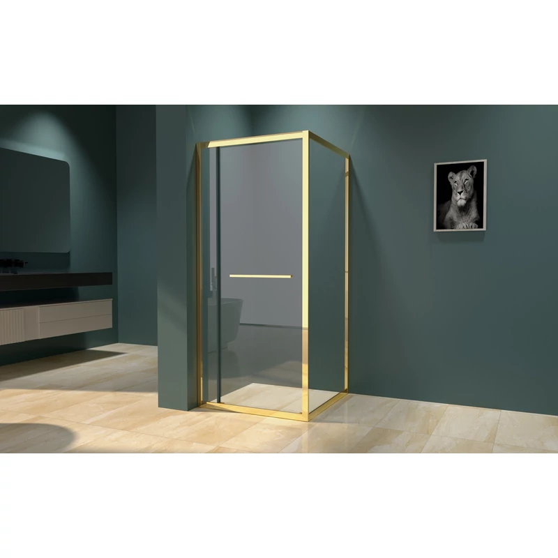 Firenze zuhanykabin Gold 6mm 80cm