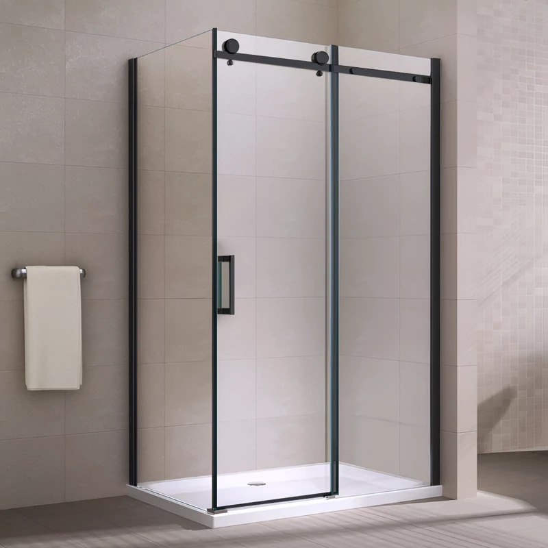 Milano Duo Black kabina prysznicowa 80x120, 195cm, 8mm