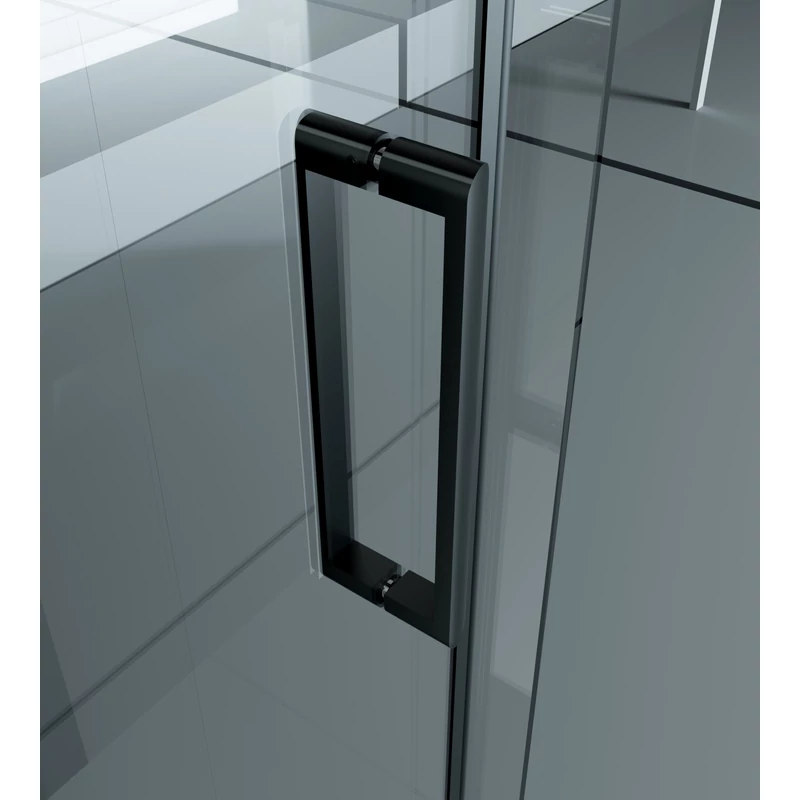 Milano Duo Black kabina prysznicowa 80x120, 195cm, 8mm