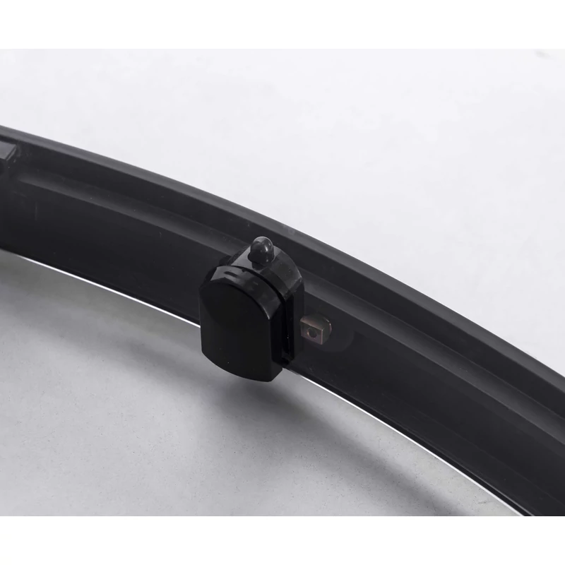 Murcia Black półokrągła kabina prysznicowa 80x80, 190cm, 6mm