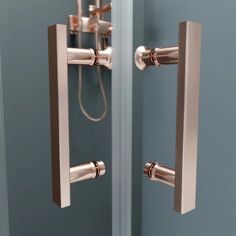 Motril Rose Gold kabina prysznicowa 80x80 190cm, 6mm NANO